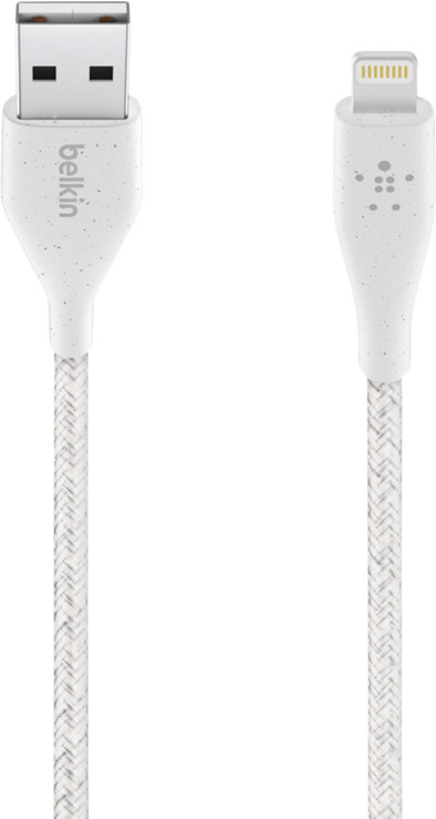 Belkin Duratek Usb A naar Lightning Kabel 3m Nylon Wit is nooit meer leverbaar