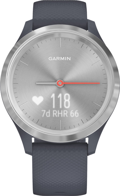 Garmin Vivomove 3S Sport - Zilver/Donkerblauw - 39 mm is nooit meer leverbaar