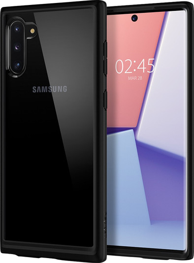 Spigen Ultra Hybrid Samsung Galaxy Note 10 Back Cover Zwart is nooit meer leverbaar