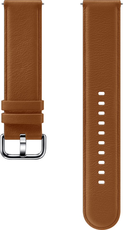 Samsung Galaxy Watch Active 2 Leren Bandje Bruin is nooit meer leverbaar