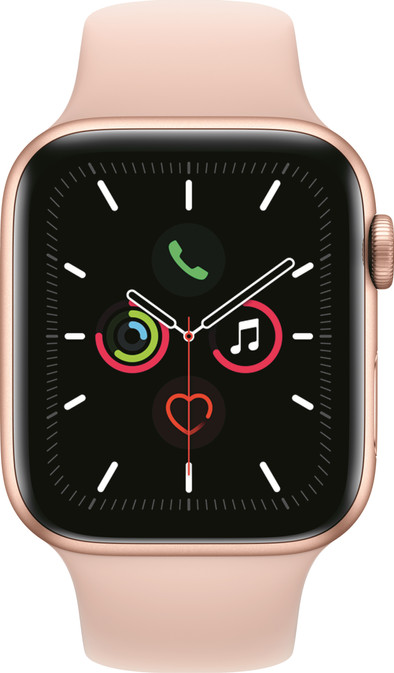 Apple Watch Series 44mm Gold Aluminum Pink Sport Band Coolblue