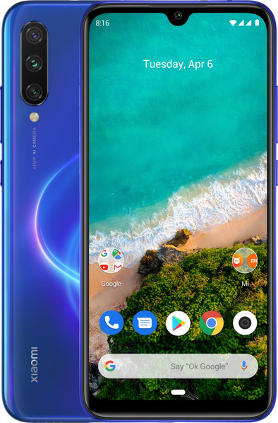 Xiaomi Mi A3 64GB Blue | Coolblue | Mobile phones