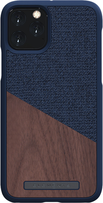 Nordic Elements Frejr Apple iPhone 11 Pro Back Cover Blauw/Hout is nooit meer leverbaar