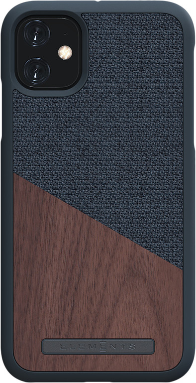 Nordic Elements Frejr Apple iPhone 11 Back Cover Grijs/Hout is nooit meer leverbaar