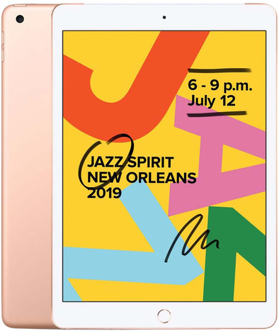 Apple iPad (2019) 128 GB Wifi Goud is nooit meer leverbaar