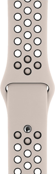 Apple Watch 42/44 mm Siliconen Horlogeband Nike Sport Desert Sand/Zwart is nooit meer leverbaar