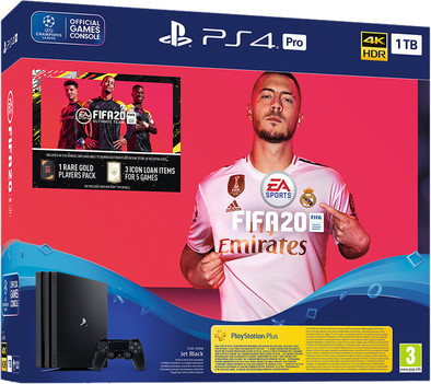 Sony PlayStation 4 Pro 1 TB + FIFA 20/ PS+ 14 dagen is nooit meer leverbaar