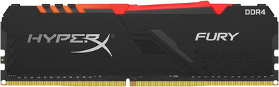 Kingston HyperX Fury RGB 16GB DDR4 DIMM 2400MHz CL15 (1x16 GB) is nooit meer leverbaar