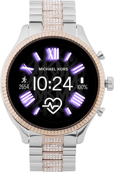 Michael Kors Access Lexington Gen 5 MKT5081 - Zilver/Rosé Goud met diamantjes is nooit meer leverbaar