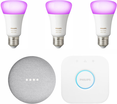 Google Nest Mini Philips Hue Starter Pack is nooit meer leverbaar