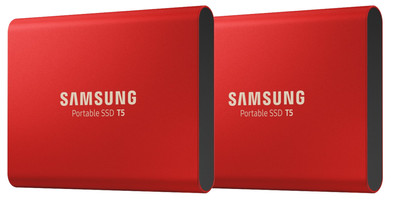 Samsung Portable SSD T5 500GB Duo Pack Rood is no longer available