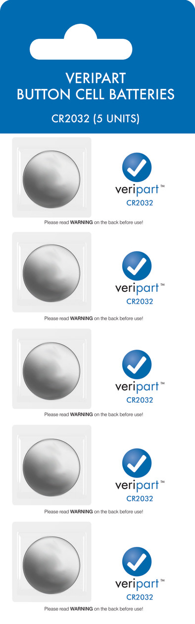 Veripart Lithium knoopcelbatterijen 5 stuks is nooit meer leverbaar