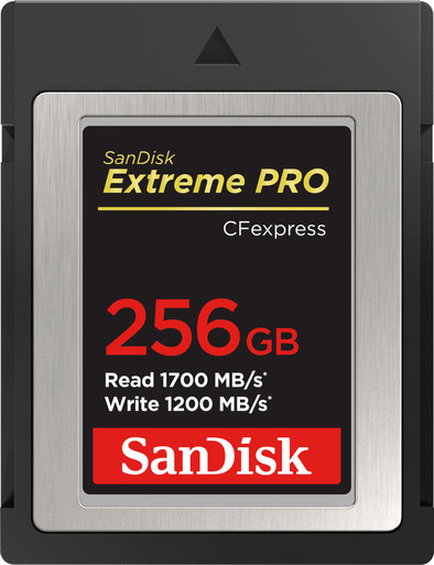 SanDisk CF Express Extreme Pro 256GB 1200MB/s is nooit meer leverbaar