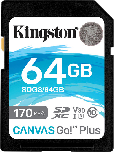 Kingston Canvas Go Plus 64GB is nooit meer leverbaar