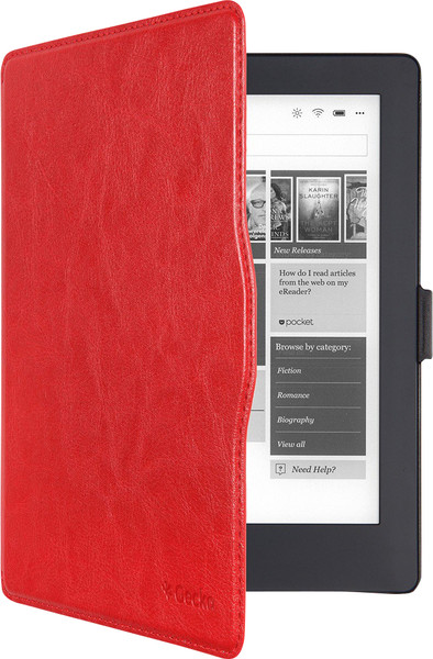 Gecko Covers Kobo Aura H2O (edition 2) Slimfit Hoes Rood is nooit meer leverbaar