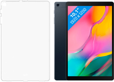 Samsung Galaxy Tab A 10.1 (2019) Wifi 64GB Zwart + Tablethoes is nooit meer leverbaar