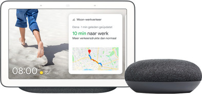 Google Nest Hub Charcoal + Google Nest Mini Grijs is nooit meer leverbaar