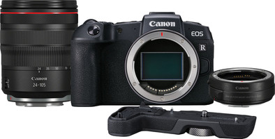 Canon EOS RP + EF-EOS R Adapter + RF 24-105mm f/4L + Grip EG-E1 is nooit meer leverbaar