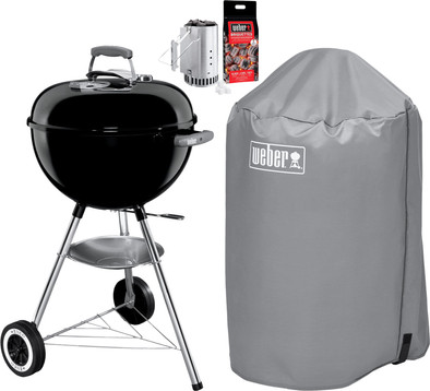 Weber Barbecuepakket Original Kettle 47 cm Zwart is nooit meer leverbaar