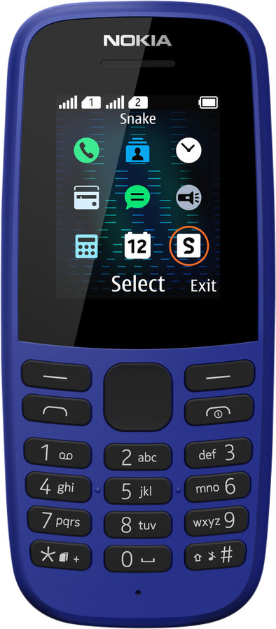 Nokia 105 Blauw is nooit meer leverbaar