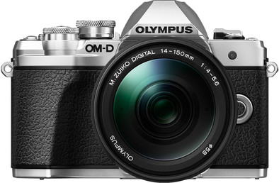 Olympus OM-D E-M10 Mark III Zilver + 14-150mm f/4-5.6 Zwart is nooit meer leverbaar