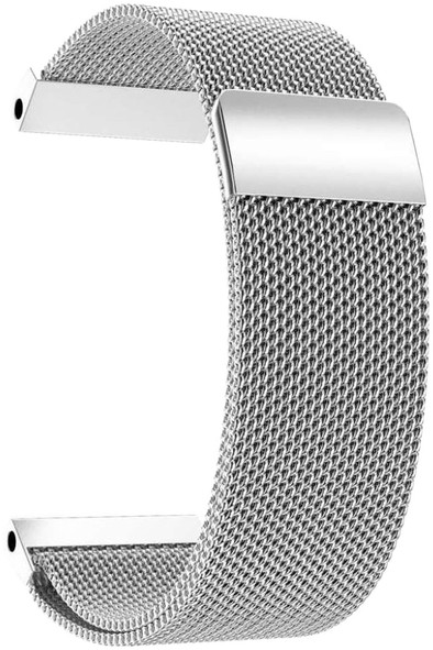 Just in Case Garmin Fenix 6X / 6X PRO Milanees Bandje Zilver is nooit meer leverbaar