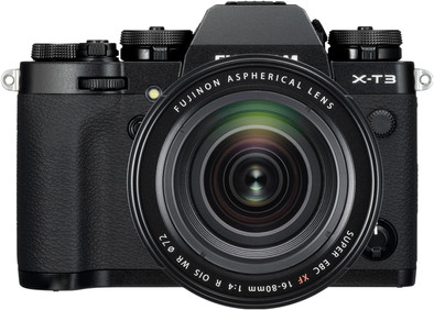 Fujifilm X-T3 Zwart + XF 16-80mm f/4 R OIS WR Zwart is nooit meer leverbaar