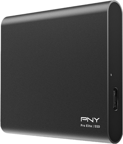 PNY Pro Elite Portable SSD 500GB Zwart is nooit meer leverbaar