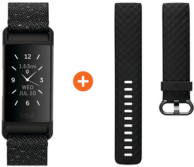 Fitbit Charge 4 Speciale Editie Graniet + Extra Kunststof Bandje is nooit meer leverbaar