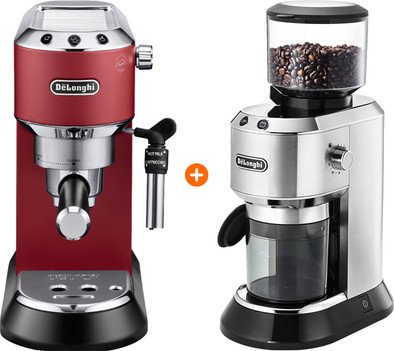 De'Longhi EC685.R Dedica Rood + Koffiemolen is nooit meer leverbaar