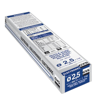 GYS Elektrodes (Ø 2,5 millimeter) is nooit meer leverbaar