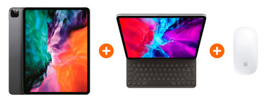 Apple iPad Pro (2020) 12.9 inch 256 GB Wifi Space Gray + Smart Keyboard + Magic Mouse is nooit meer leverbaar