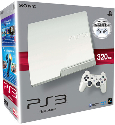 PS3 Slim 320 GB Wit + Extra Controller is nooit meer leverbaar