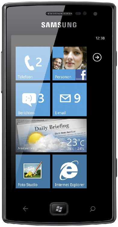 Samsung Omnia W I8350 Metallic Black is nooit meer leverbaar