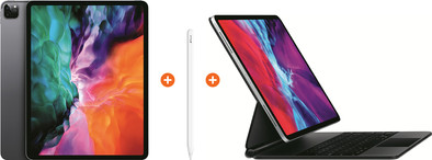 Apple iPad Pro (2020) 12,9 inch 256 GB Wifi Space Gray + Magic Keyboard + Pencil 2 is nooit meer leverbaar