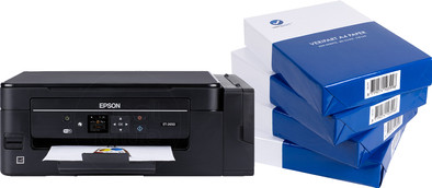 Epson EcoTank ET-2650 + A4 papier is nooit meer leverbaar