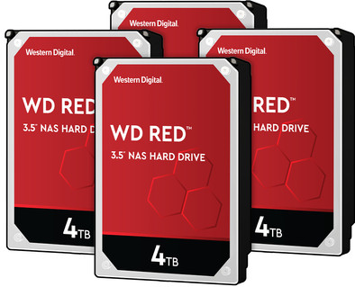 WD Red WD40EFAX 4TB 4-pack - RAID 0, 1, 5, 6 of 10 is nooit meer leverbaar