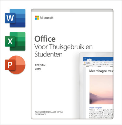 Microsoft Office 2019 EN Thuisgebruik en Studenten is nooit meer leverbaar