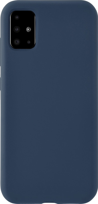 Azuri Samsung Galaxy A71 Back Cover Siliconen Blauw is nooit meer leverbaar