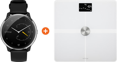 Withings Move ECG Zilver/Zwart + Withings Body + Wit is nooit meer leverbaar