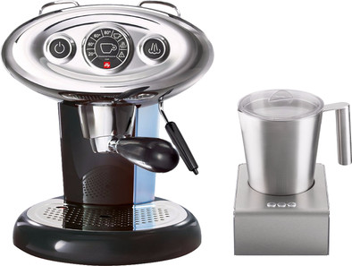 Francis Francis Illy Mie X7.1 Zwart + Melkopschuimer is nooit meer leverbaar