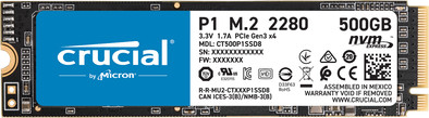 Crucial P1 SSD 500 GB is nooit meer leverbaar