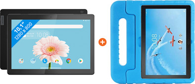 Lenovo Tab M10 2GB 32GB Wifi Zwart + Just in Case Kids Case Blauw is nooit meer leverbaar