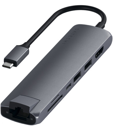 Satechi Type C Slim Multi-port Ethernet Adapter Grijs is nooit meer leverbaar