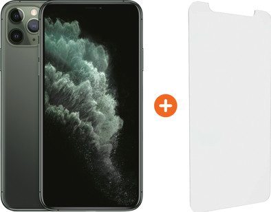 Apple iPhone 11 Pro Max 256GB Midnight Green + InvisibleShield Visionguard Screenprotector is nooit meer leverbaar