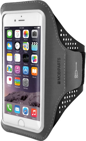 Mobiparts Comfort Fit Sportarmband Apple iPhone 6/6S/7/8/SE2020 Zwart is nooit meer leverbaar