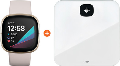 Fitbit Sense Lunar White/Soft Gold + Fitbit Aria Air White is no longer available