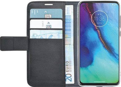 Azuri Wallet Motorola Moto G Pro Book Case Zwart is nooit meer leverbaar