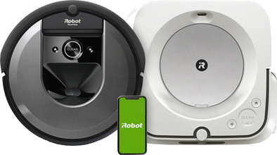 iRobot Roomba i7 robotstofzuiger + iRobot Braava M6138 dweil is nooit meer leverbaar