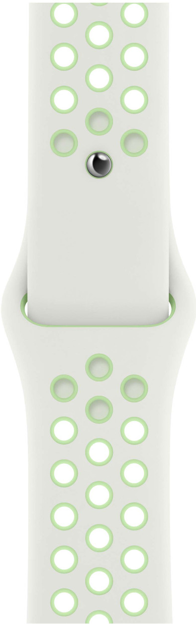 Apple Watch 42/44 mm Siliconen Horlogeband Nike Sport Spruce Aura/Vapor Green is nooit meer leverbaar